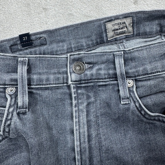 Citizens of Humanity COH Chrissy Ultra High Rise Skinny Grey Zip Fly Jeans 27 - Picture 14 of 16